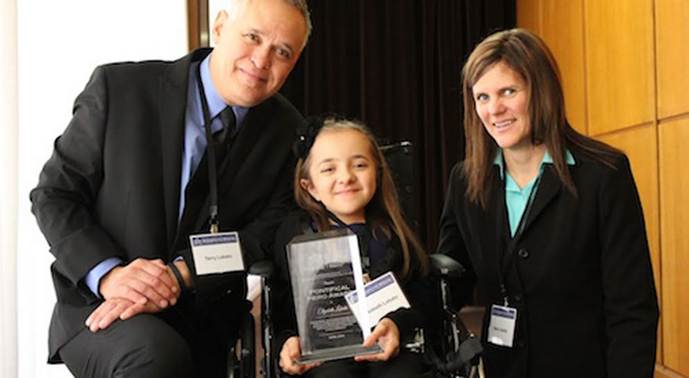 Elizabeth Lobato and parents